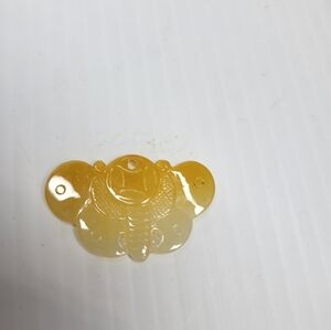 natural grade A yellow jade pendant for necklace charm